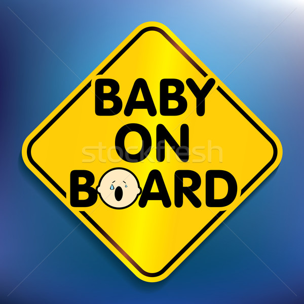 Baby on board sticker Stock photo © ojal