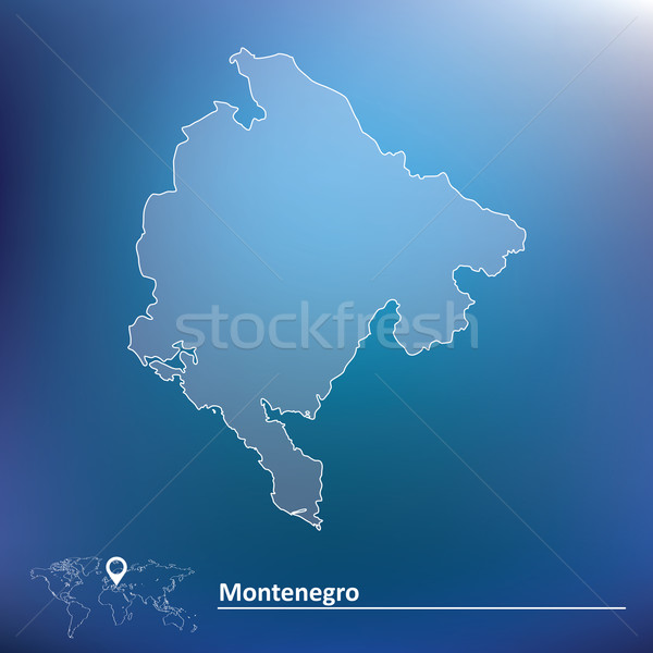 Map of Montenegro Stock photo © ojal