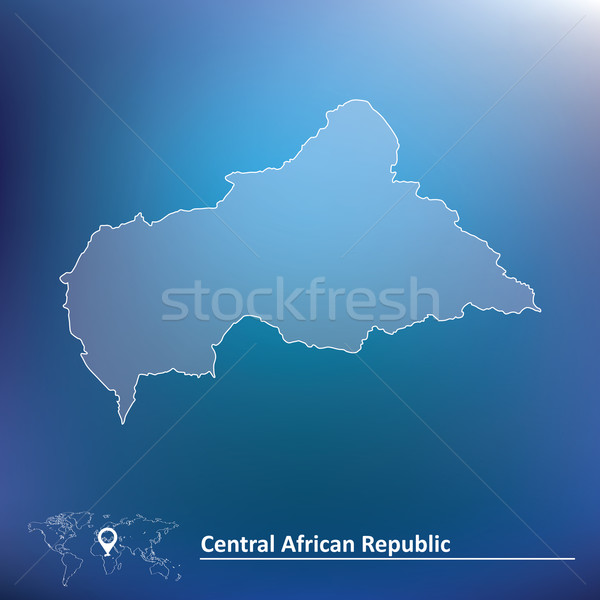 Map of Central African Republic Stock photo © ojal