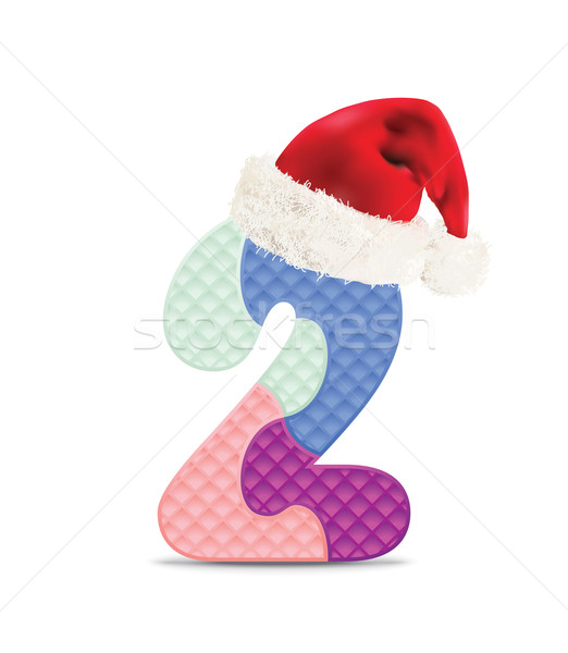 Number 2 written with alphabet puzzle Stock photo © ojal