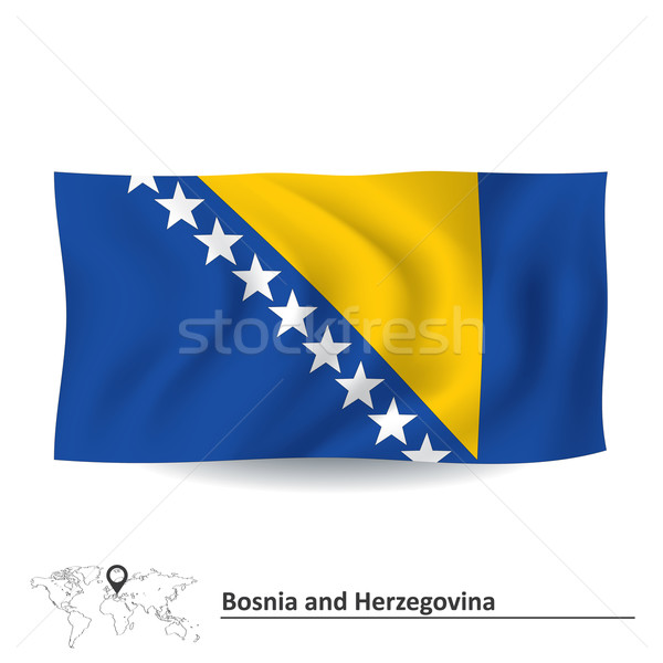 Flag of Bosnia and Herzegovina Stock photo © ojal