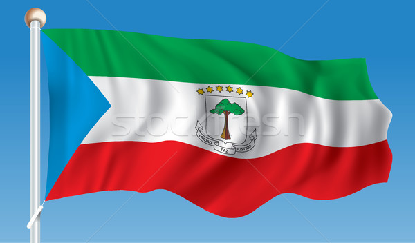 Flag of Equatorial Guinea Stock photo © ojal