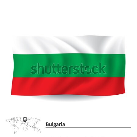 Stock fotó: Zászló · Bulgária · terv · világ · művészet · piros