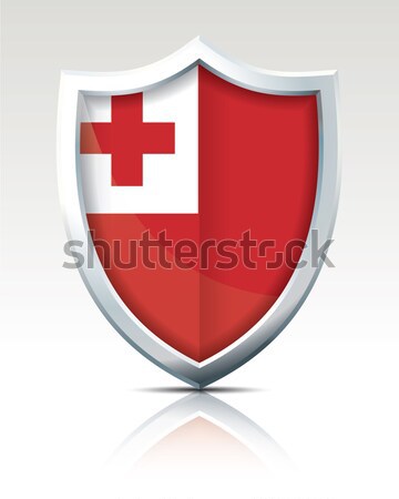 Shield with Flag of Tonga Stock photo © ojal