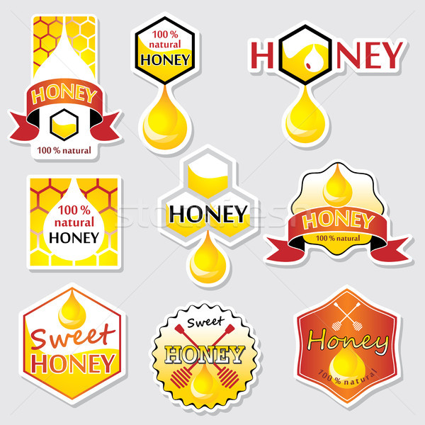 Stock photo: Honey Labels