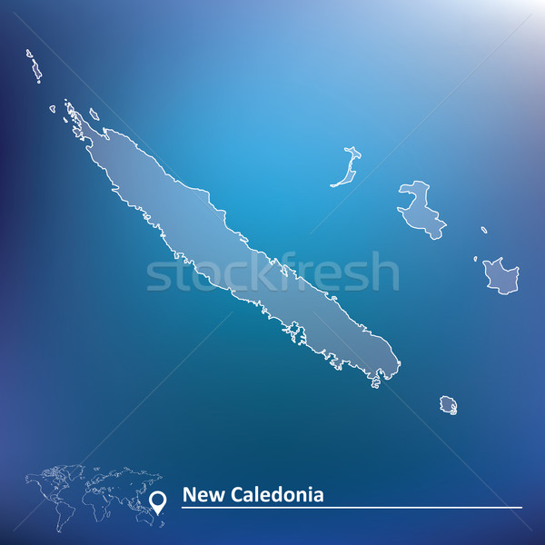Map of New Caledonia Stock photo © ojal