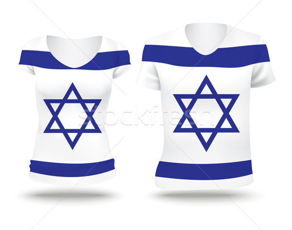 Flag shirt design of Israel Stock photo © ojal