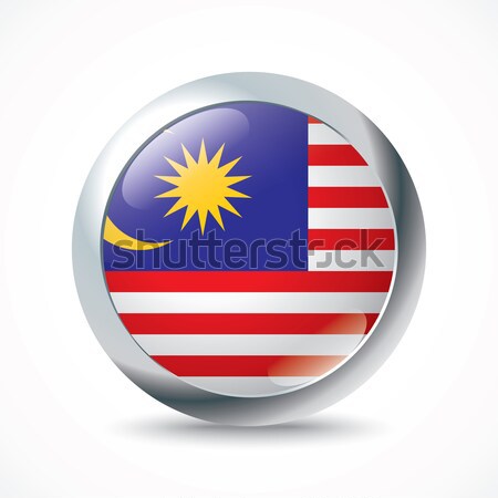 Stock foto: Malaysia · Flagge · Taste · Mond · Reise · Sterne