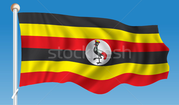 Flag of Uganda Stock photo © ojal