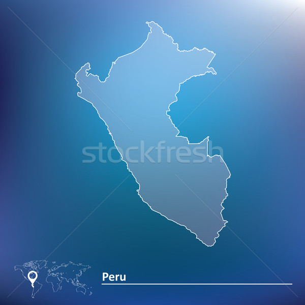 Foto stock: Mapa · Perú · textura · resumen · fondo · viaje