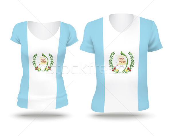 Flag shirt design of Guatemala Stock photo © ojal