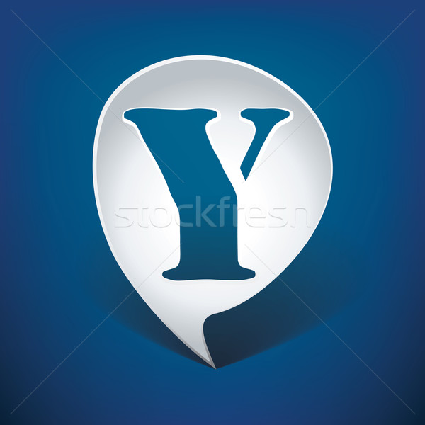 Bubble speech letter Y Stock photo © ojal