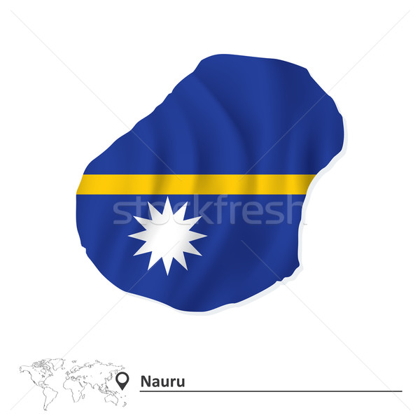 Hartă Nauru pavilion soare negru diagramă Imagine de stoc © ojal