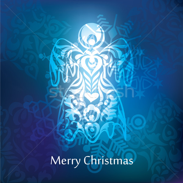 Vector christmas briefkaart ontwerp abstract patroon Stockfoto © ojal