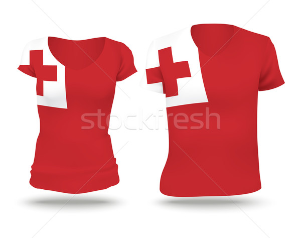 Flag shirt design of Tonga Stock photo © ojal