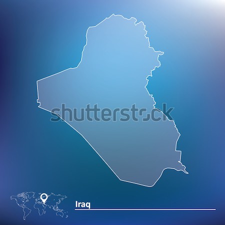 Map of Iraq Stock photo © ojal