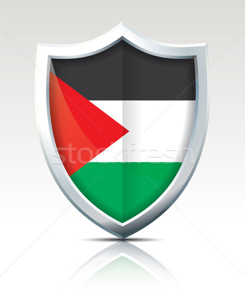 Shield with Flag of West Bank Stock photo © ojal