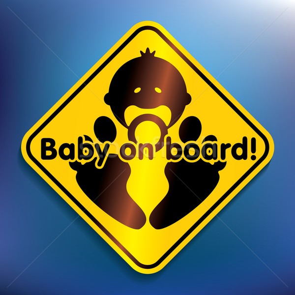 Baby on board sticker Stock photo © ojal