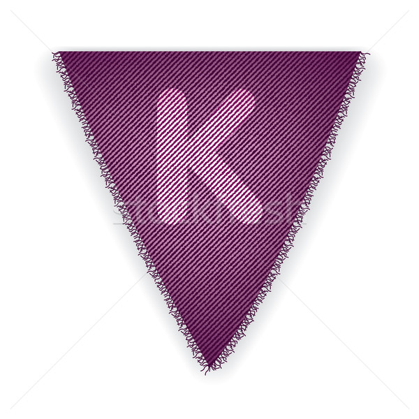 Bunting flag letter K Stock photo © ojal