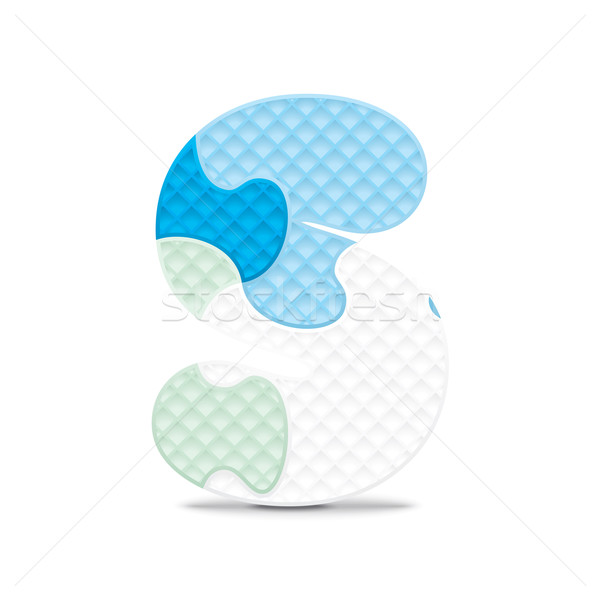 Vector letter S written with alphabet puzzle Stock photo © ojal