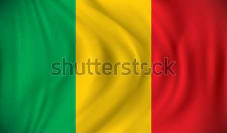 флаг Мали текстуры карта знак зеленый Сток-фото © ojal