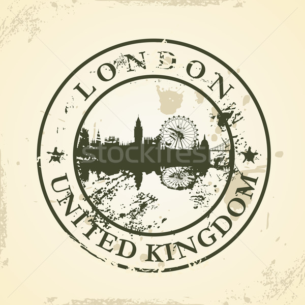 Grunge rubber stamp with London, United Kingdom Stock photo © ojal