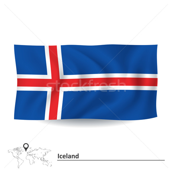 Flag of Iceland Stock photo © ojal