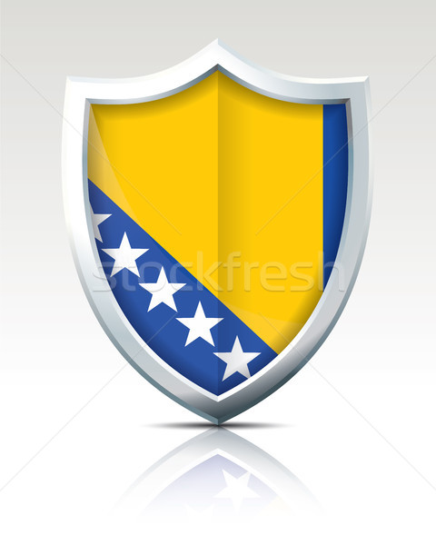 Shield with Flag of Bosnia and Herzegovina Stock photo © ojal