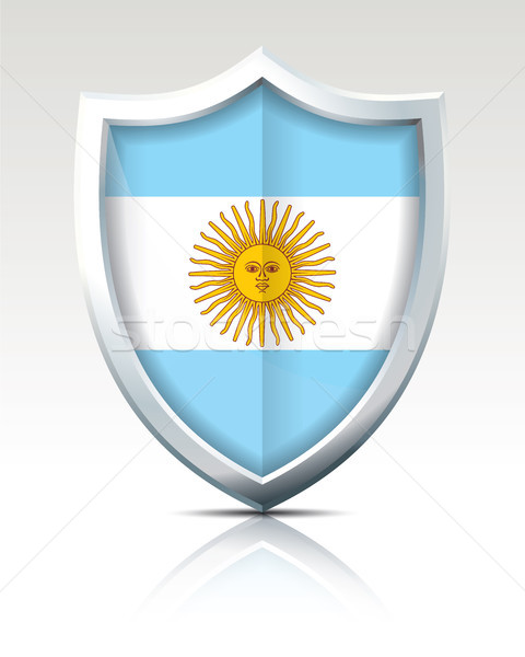 Shield with Flag of Argentina Stock photo © ojal