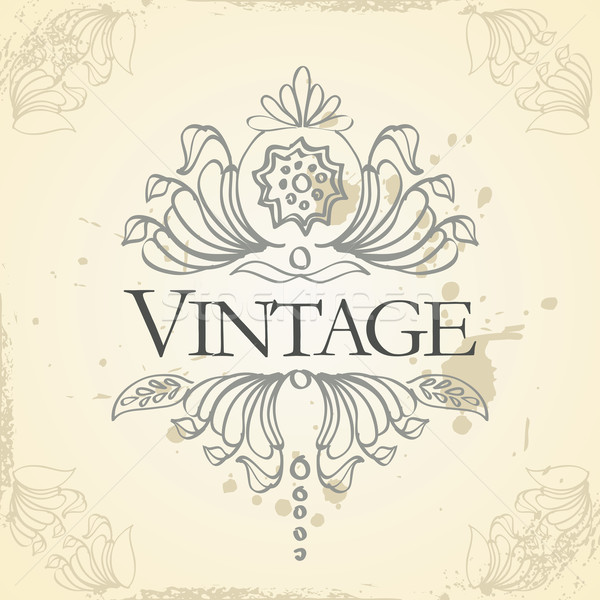 Vector vintage frame ontwerp papier abstract Stockfoto © ojal