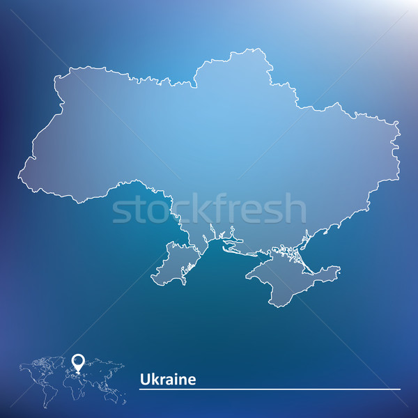 Map of Ukraine Stock photo © ojal