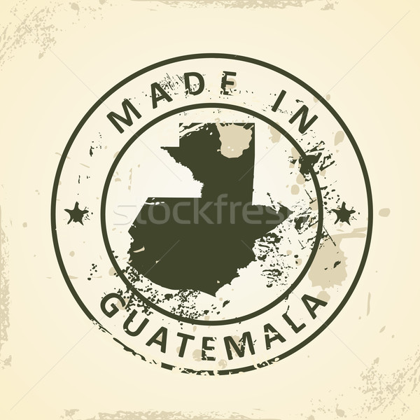 ştampila hartă Guatemala grunge oraş proiect Imagine de stoc © ojal