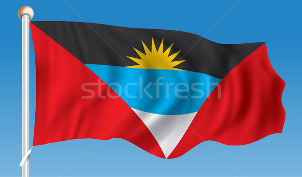 Flag of Antigua and Barbuda Stock photo © ojal