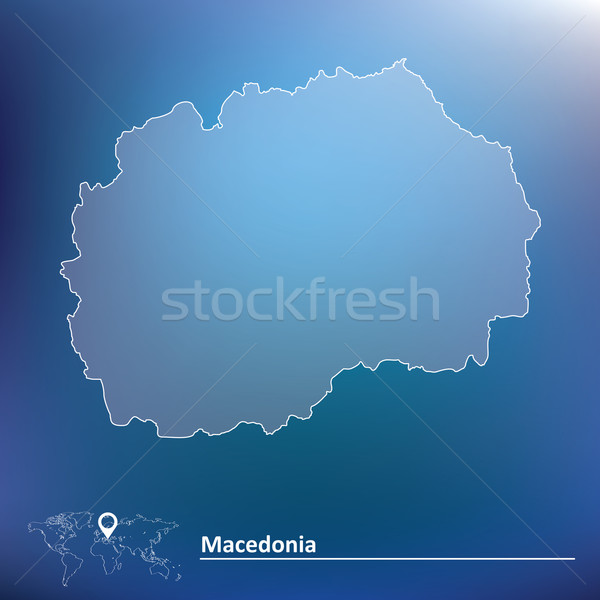 карта Македонии текстуры солнце знак путешествия Сток-фото © ojal