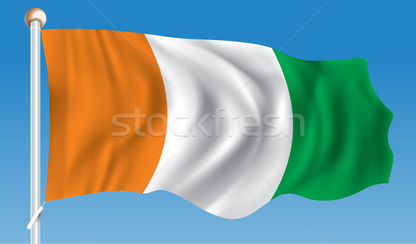 Flag of Coast of Ivory Stock photo © ojal