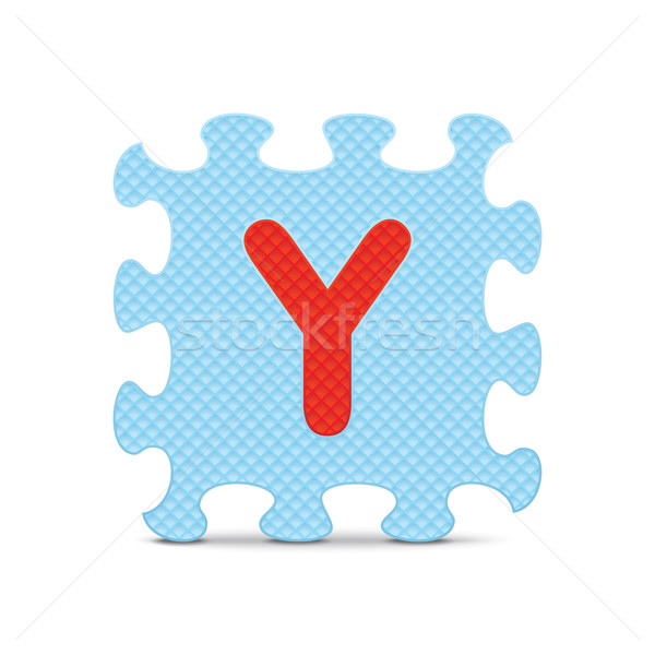 Vector letter 'Y' written with alphabet puzzle Stock photo © ojal