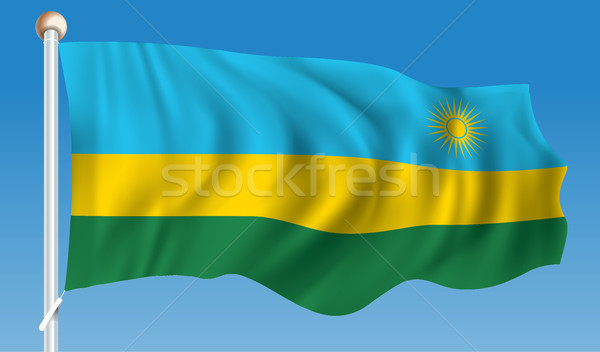 Flag of Rwanda Stock photo © ojal