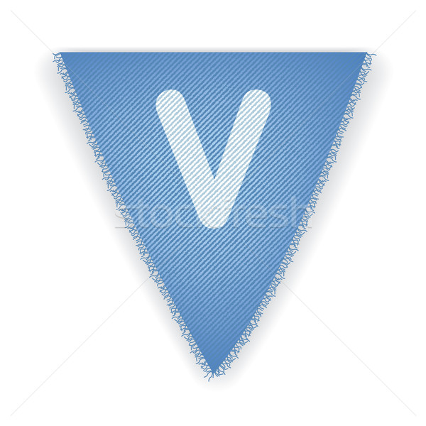 Bunting flag letter V Stock photo © ojal