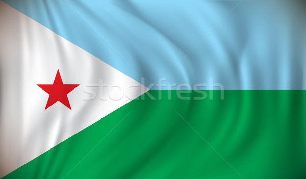 Bandera Djibouti mapa resumen diseno mundo Foto stock © ojal