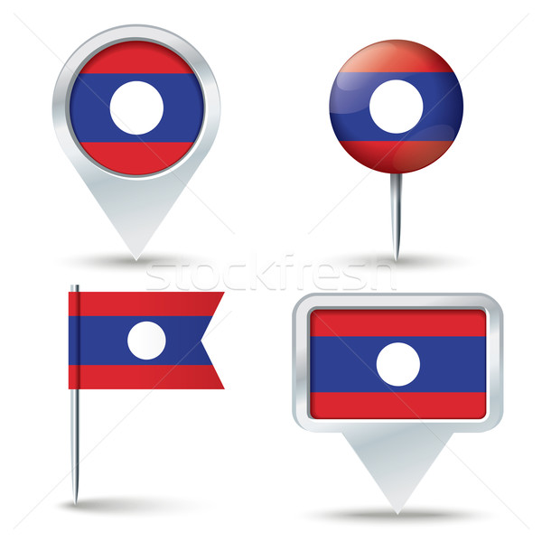 [[stock_photo]]: Carte · pavillon · Laos · affaires · route · blanche