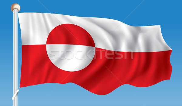 Flag of Greenland Stock photo © ojal