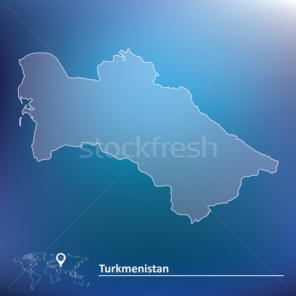Mapa Turkmenistán textura fondo silueta color Foto stock © ojal