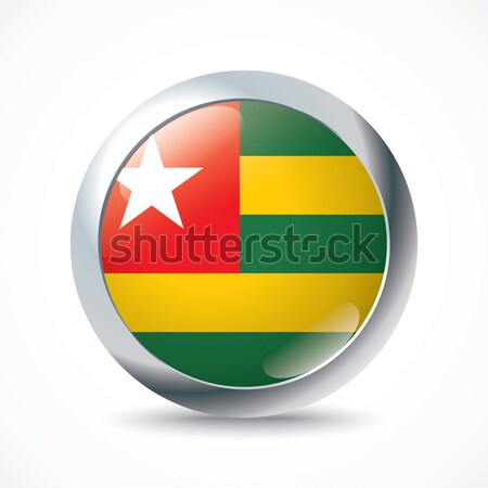 Togo banderą przycisk tekstury świat tle Zdjęcia stock © ojal