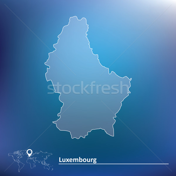 Map of Luxembourg Stock photo © ojal