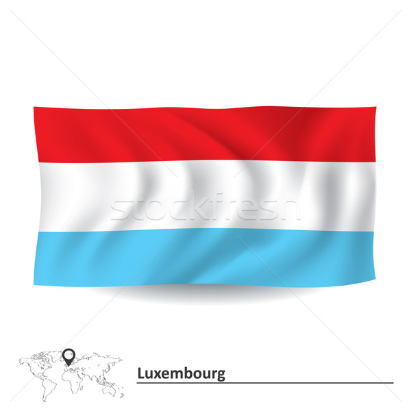 Banderą Luksemburg tekstury streszczenie świat niebieski Zdjęcia stock © ojal