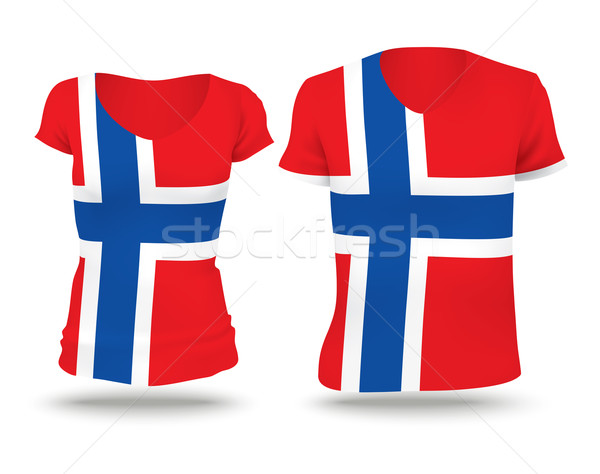 Flag shirt design of Svalbard Stock photo © ojal