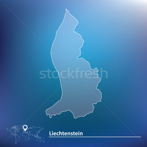 Map of Liechtenstein Stock photo © ojal