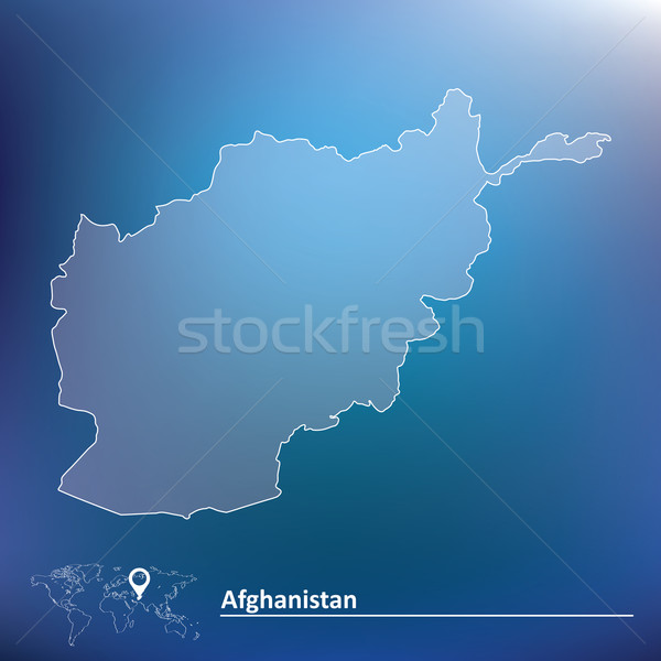 Map of Afghanistan Stock photo © ojal