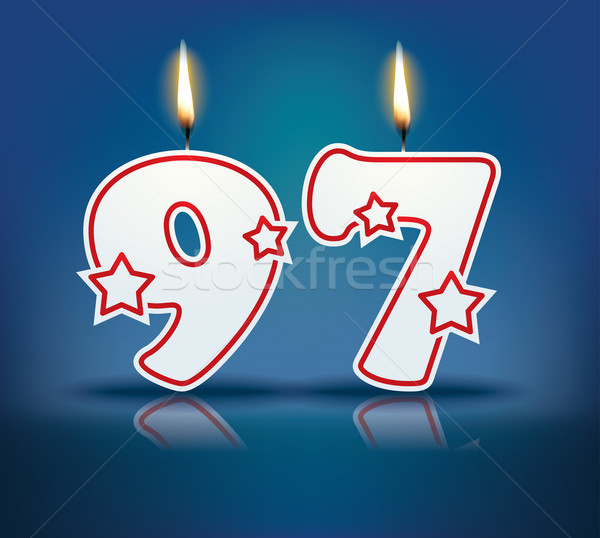 Birthday candle number 97 Stock photo © ojal
