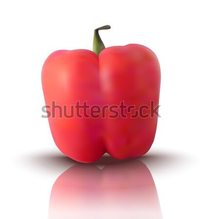 vector red bell pepper Stock photo © ojal